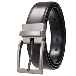 leather fashion belt vintage buckle leather belt leather belt adjustable casual fashion belt leather fashion belt - Product Image 5