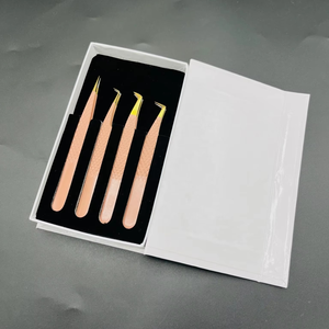 Juego de Pinzas Personalizadas con Recubrimiento en Polvo para Extensiones de Pestañas, Agarre de Diamante, Puntas Afiladas, Acero Inoxidable de Alta Calidad, Antiestático, 11 cm - Product Image 6