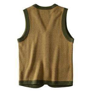 เสื้อกั๊กถักนิตติ้งสำหรับผู้ชาย แบบคลาสสิก สวมใส่สบาย ทรงปกติ เหมาะสำหรับใส่ทำงาน ใส่ลำลอง และใส่เป็นเลเยอร์ตามฤดูกาล - Product Image 2