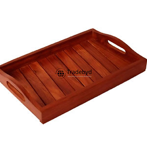 Bandeja de Servir Móvil de Madera Moderna de Primera Calidad, Plato de Lujo Hecho a Mano para el Hogar, Cafetería, Regalos, Tradebyd - Product Image 2