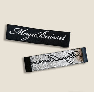 Etiqueta Tejida con Logotipo Personalizado, Etiqueta Tejida para el Borde, Etiqueta Tejida Personalizada de Tela de Algodón Orgánico para Ropa - Product Image 3