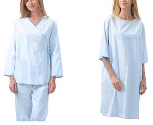 Blouses d'hôpital personnalisées avec logo, à manches courtes et longues, avec lien à nouer dans le dos, unisexe, détection d'aiguilles - Product Image 5