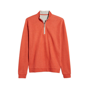 OEM Custom Blank Oversized Stand Collar Drawstring 100% Cotton <b>Pullover</b> <b>Jumper</b> Quarter Half Zip Sweatshirt for Men Pakistan - Product Image 3