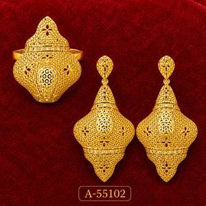 Pendientes de tuerca chapados en oro de 24 quilates de MOLL JEWELLERS, diseño vintage con borlas, forma de corazón coral, lujo para mujer, A-55094, joyería para fiestas - Product Image 6