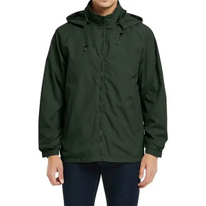 Veste coupe-vent imperméable de haute qualité en polyester et nylon pour homme, logo personnalisé pour le printemps et l'automne - Product Image 3