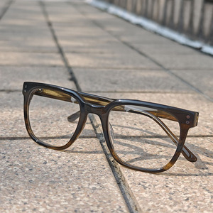 Colorful Acetate <b>Eyeglasses</b> <b>Frames</b> Square Full Rim Optical Glasses Lightweight for Adults - Product Image 1
