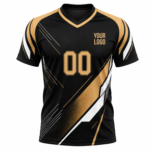 Conjunto de Camiseta y Pantalones Cortos de Fútbol Sublimados Personalizados, Diseño Sólido, Transpirables, que Absorben la Humedad, Cintura Elástica, Unisex, para Adultos - Product Image 2