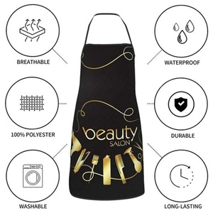 Personalized Waterproof and Durable Barber Canvas <b>Apron</b> with Leather Pockets Perfect Gift for Hairdressers - Product Image 5