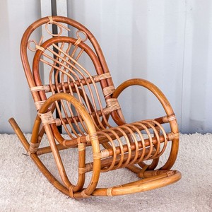 Fauteuil inclinable en rotin pour enfant, mobilier minimaliste pour chambre d'enfant, chaise berçante moderne pour tout-petit - Product Image 4