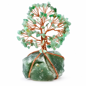 Arbre à Monnaie en Aventurine Verte Authentique Fait Main en Pierres Précieuses pour la Chance, la Prospérité, la Richesse et l'Énergie Positive (Vente en Gros) - Product Image 6