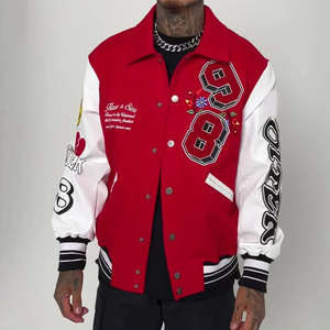 Chaquetas Varsity de Lana de Alta Calidad para Hombre, Logotipo Personalizado, Moda Deportiva, Nueva Colección, Estilo Urbano, Bordado - Product Image 3