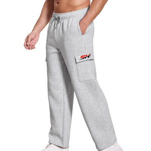 Mens Stylish Cargo <b>Jogger</b> Sweatpants <b>Slim</b> Fit Cotton Blend Track Pants With Side Utility Pockets Comfortable Casual Sportswear - Product Image 1