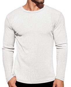 T-shirt thermique à col montant personnalisé à manches longues en coton premium, fabricant de vêtements OEM, vente en gros de vêtements sous marque privée - Product Image 1