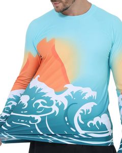 เสื้อเชิ้ตตกปลาแขนยาวผู้ชาย สีไล่ระดับ เสื้อประสิทธิภาพสูง UPF 50 ป้องกันรังสียูวี ระบายอากาศได้ดี ชุดตกปลา เสื้อผ้ากีฬากลางแจ้ง - Product Image 3