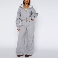 Ensemble de survêtement oversize deux pièces pour homme, sweat à capuche et pantalon de jogging large, collection Printemps, OEM, vente en gros
