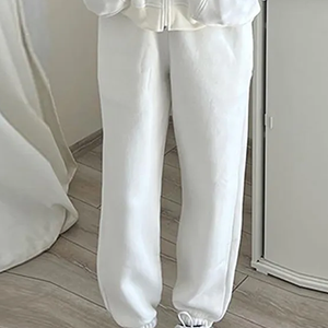 Ensemble sweat à capuche court zippé et pantalon cargo en molleton de coton de haute qualité pour femme - Product Image 4