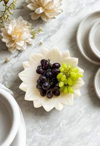 Cuenco de mármol, accesorio de lujo para el hogar, elegante vajilla para la hospitalidad, cuenco moderno minimalista de piedra - Product Image 4