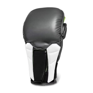 Guantes de MMA de Medio Dedo de Alta Calidad, Cuero Vacuno Genuino, Guantes de Grappling con Correa de Velcro Ajustable, Guantes de Entrenamiento de MMA - Product Image 4