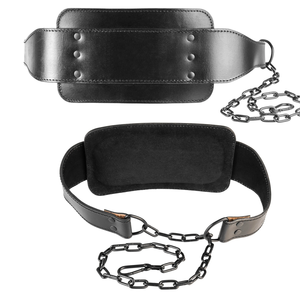 Professional Dipping <b>Belt</b> for Weighted Pull Ups and Dips Training Wholesale Dipping <b>Belt</b> with Chain for Commercial Gym Equipment - Product Image 1