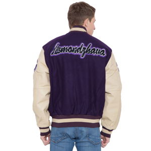 Chaqueta Varsity Personalizada para Hombre, Cuerpo de Lana, Mangas de Cuero, Bordado con Parche de Chenille, Chaqueta Bomber Letterman, Estilo Universitario Vintage de Béisbol - Product Image 2