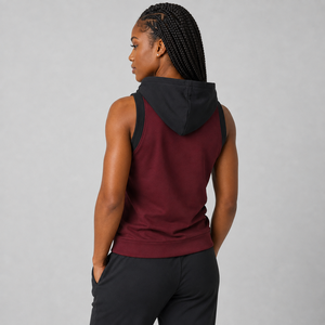 Latest Arrival Women <b>Sleeveless</b> <b>Hoodie</b> Custom Logo Soft Cotton Fleece Breathable Comfortable Casual Streetwear <b>Hoodie</b> Wholesale - Product Image 5