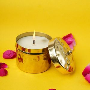 Recipientes redondos de latón para velas, contenedor decorativo para hacer velas, para aromaterapia, diseño de interiores, decoración y estilo. - Product Image 2