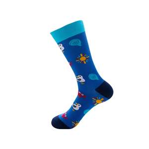 Chaussettes de sport, service OEM, chaussettes en coton de haute qualité, logo personnalisé, design unisexe, chaussettes fantaisie colorées pour femmes et hommes, motif pastèque - Product Image 6