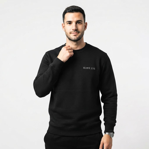 Sweat-shirts à col rond de qualité supérieure, coupe classique, pour hommes, en coton molletonné lourd, personnalisables, pour l'automne - Product Image 1