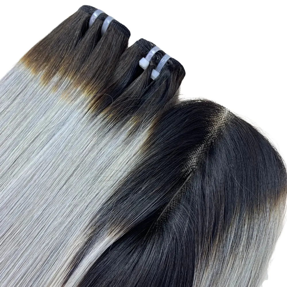 हड्डी सीधे मानव बाल मशीन कपड़ा थोक मूल्य वियतनामी बालों से अनुकूलन योग्य सभी शैलियों लंबाई रंग
