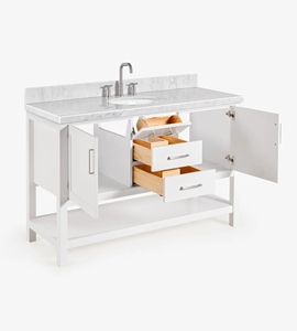 Gabinete de Baño Rebekah de 55 Pulgadas con Lavabo Individual, Solo Gabinete, 3 Opciones de Acabado, Venta al Por Mayor, Fábrica en Vietnam - Product Image 4