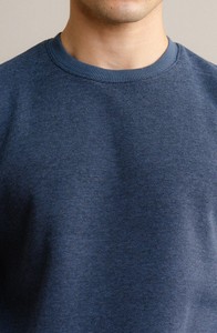 Sweat-shirt unisexe à col rond, coupe classique, couleur unie, tricoté 100% coton, décontracté, pour l'automne, anti-boulochage, 460g, imprimé en sérigraphie - Product Image 5