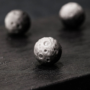 Esfera de Piedra de Obsidiana Natural de 4CM con Brillo Plateado Mate, Meteorito Planetario, Asteroide, Luna, Gema, Decoración del Hogar, 40mm - Product Image 4