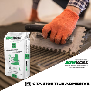CTA 2105 Acrylic Double Components Polymer Modified Cement Based Tile <b>Adhesive</b> Powder Ready Use Thick Bed Mortar <b>Construction</b> - Product Image 2