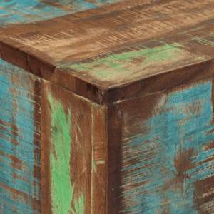 Consolle in Legno Recuperato e Ferro con Finitura Multicolore, Design Unico per Arredamento Casa - Product Image 5