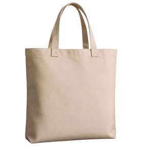 Custom OEM/ODM Logo Printed Medium <b>Canvas</b> <b>Tote</b> Bag with Long Handle & Pull-On Closure | Bulk Gift/Party Shopping Bags - Product Image 1