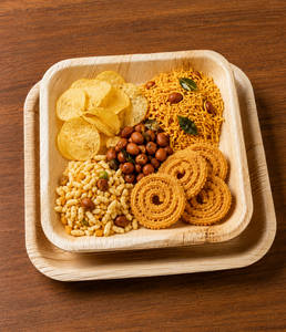 Assiettes compostables en feuilles d'arec pour solutions de restauration écologique, 7 pouces, forme carrée, vaisselle jetable écologique, industrie de la restauration - Product Image 1