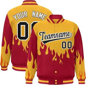 Veste de baseball en molleton de coton personnalisée avec logo et motif camouflage, col à revers, manches longues, pour homme - Product Image 3