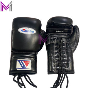 Nouvel ensemble d'équipements de boxe personnalisés Winning, kit de sparring en cuir véritable, ensemble de boxe 3 pièces avec protège-tête intégral, protège-guêtres et gants - Product Image 3