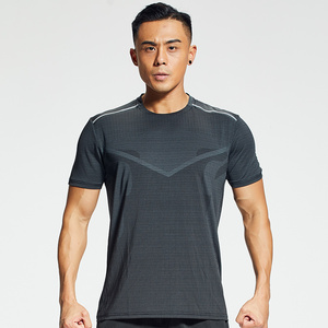High Quality Mens Fitness <b>Athletic</b> Bodybuilding Shirts Quick Dry Reflective T Shirts - Product Image 4