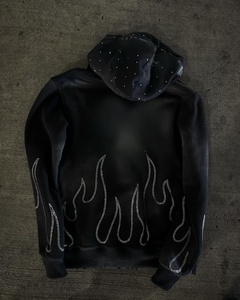ACID WASH RHINESTONE <b>HOODIE</b> <b>500</b> <b>GSM</b> HEAVYWEIGHT FLEECE OVERSIZED CUSTOM OEM WHOLESALE MANUFACTURER SUPPLIER - Product Image 4