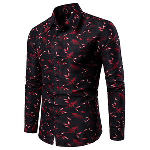 Nueva camisa de manga larga para hombre, camisa informal de negocios con cuello de solapa y estampado a la moda para hombre - Product Image 4