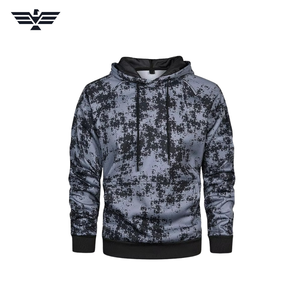 Sudadera Deportiva Unisex con Capucha y Letras Digitales, Estilo Tie-Dye, Manga Raglán, con Bolsillo, de Secado Rápido, 100% Algodón - Product Image 1
