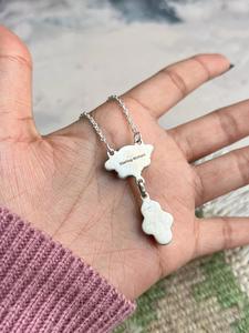 Natural Kingman Turquoise <b>Necklace</b> Handmade Sterling Silver <b>Boho</b> Southwestern Statement Jewelry Gift for Her Pendant - Product Image 4