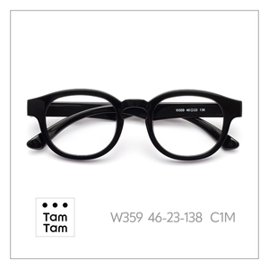ทัมทัม W359 โอวัล ฟูลริมกรอบแว่นตาใส 46-23-138 น้ำหนักเบา สำหรับผู้ใหญ่ทุกเพศ แก้ไขการมองเห็น - Product Image 2