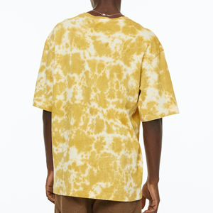 เสื้อยืดผู้ชายทรงปกติ คอกลม โอเวอร์ไซส์ ผลิตจากโพลีเอสเตอร์/คอตตอน ผู้ผลิตเสื้อผ้าสตรีทแวร์ ฮิปฮอป ลายเรียบ รับสกรีนโลโก้ - Product Image 2