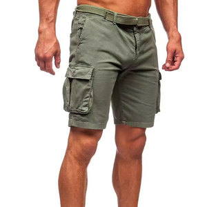 Men's Casual 100% Cotton <b>Canvas</b> Shorts Custom Logo Front Quick Dry Mid Waist Drawstring Closure Private Label Knitted 280g - Product Image 5