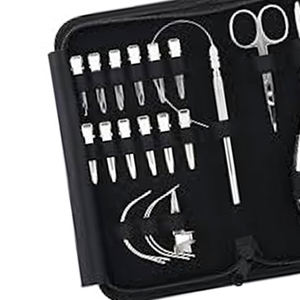 Kit professionnel de micro-extension capillaire pour salon, avec perles micro-anneaux en acier inoxydable étanches, pinces et outils d'installation et de retrait - Product Image 3