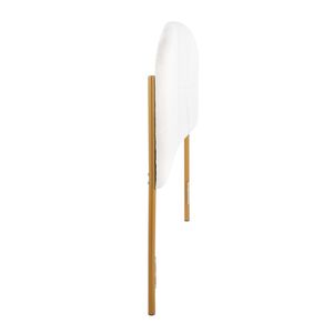 Tête de lit Queen en acier doré et velours crème Lindsey – Lits rembourrés contemporains/glamour - Product Image 2