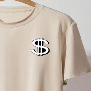 Camiseta de algodón 100% de alta calidad para hombre con logotipo personalizado impreso, Camiseta extragrande tejida para impresión extragrande de 305GSM, camiseta en blanco de 200GSM - Product Image 2