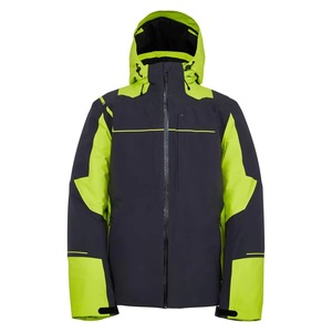 Veste de ski et de snowboard pour homme, imperméable, coupe-vent, bleu marine, blanc, rouge, noir anthracite, jaune fluo, color block, à capuche, Gore-Tex - Product Image 5